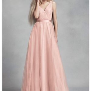 Vera Wang Tulle Dress with Lace Back